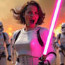rage and lightsaber for female warrior