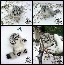 Hand made: Baby snow leopard