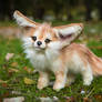 SOLD! Handmade Poseable toy Fennec Fox