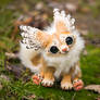 Handmade poseable Winged fox