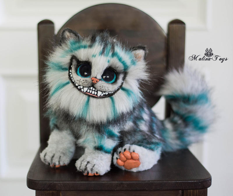 For Sale Baby Cheshire cat 100% handmade poseable