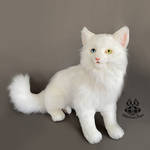 White Cat Commission by MalinaToys