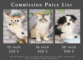 Animals Plush Commissions are open