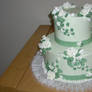 Spring Green Wedding Cake