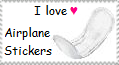 [STAMP] - I love Airplane Stickers by Sanspais-Yandere