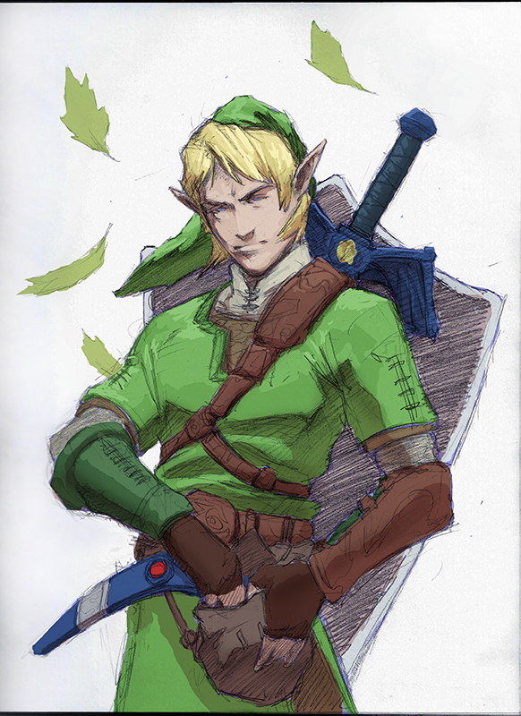 Link sketch with a little color