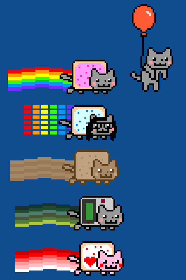 Nyan Color nyan cat vectors by votederpycausemufins on DeviantArt