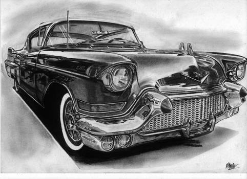 Cadillac Eldorado 1957 drawing