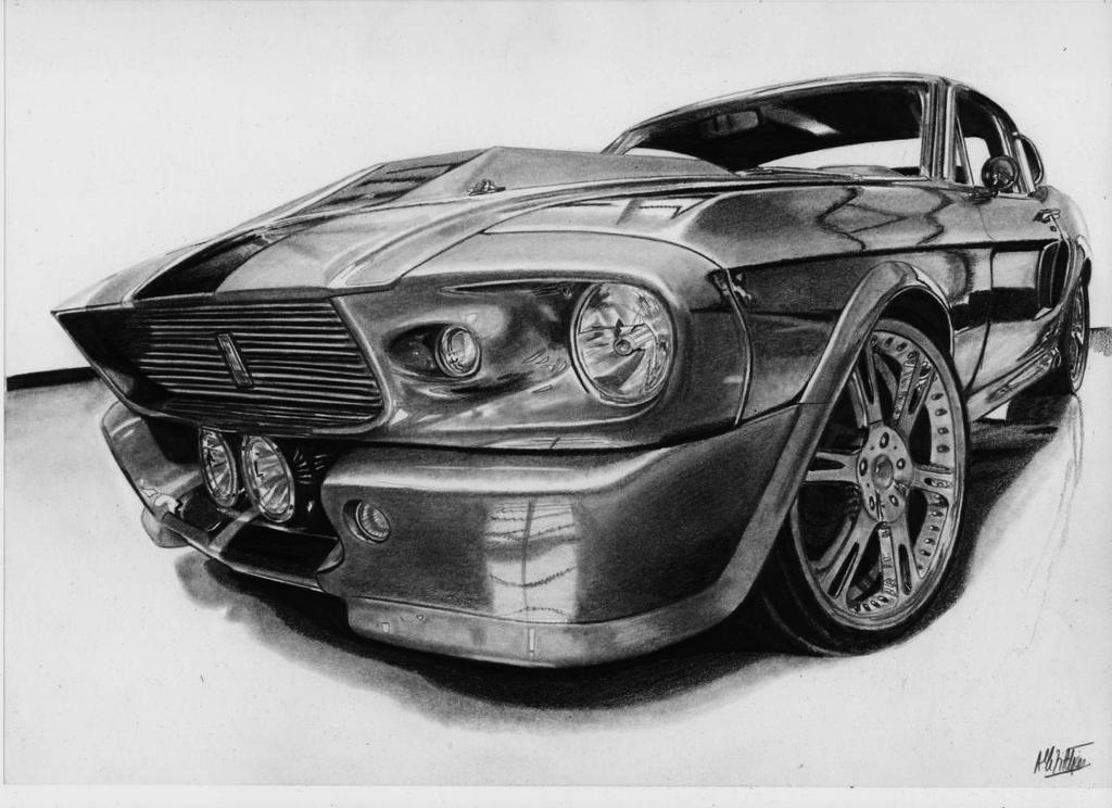 Shelby GT500 Eleanor drawing