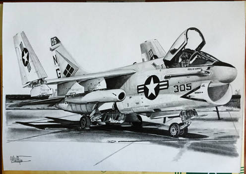 LTV A-7E Corsair II drawing