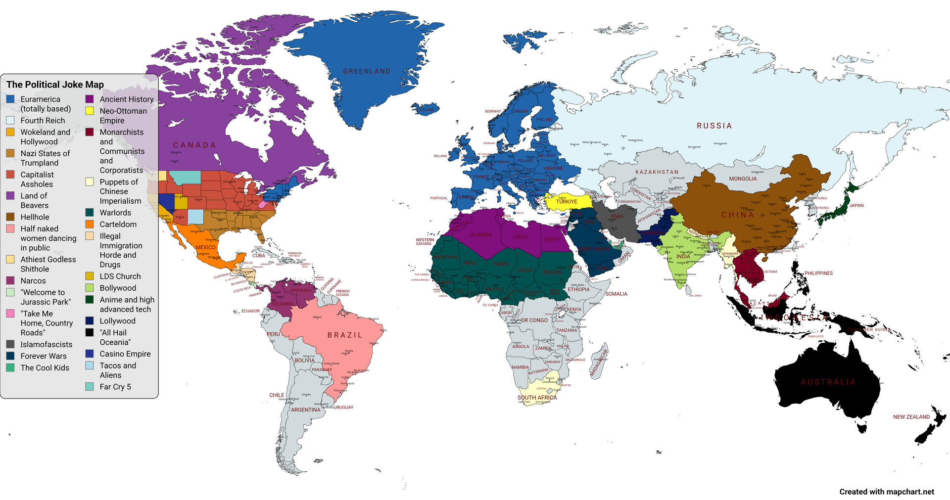 The Political Joke Map by StarCommanderDan on DeviantArt