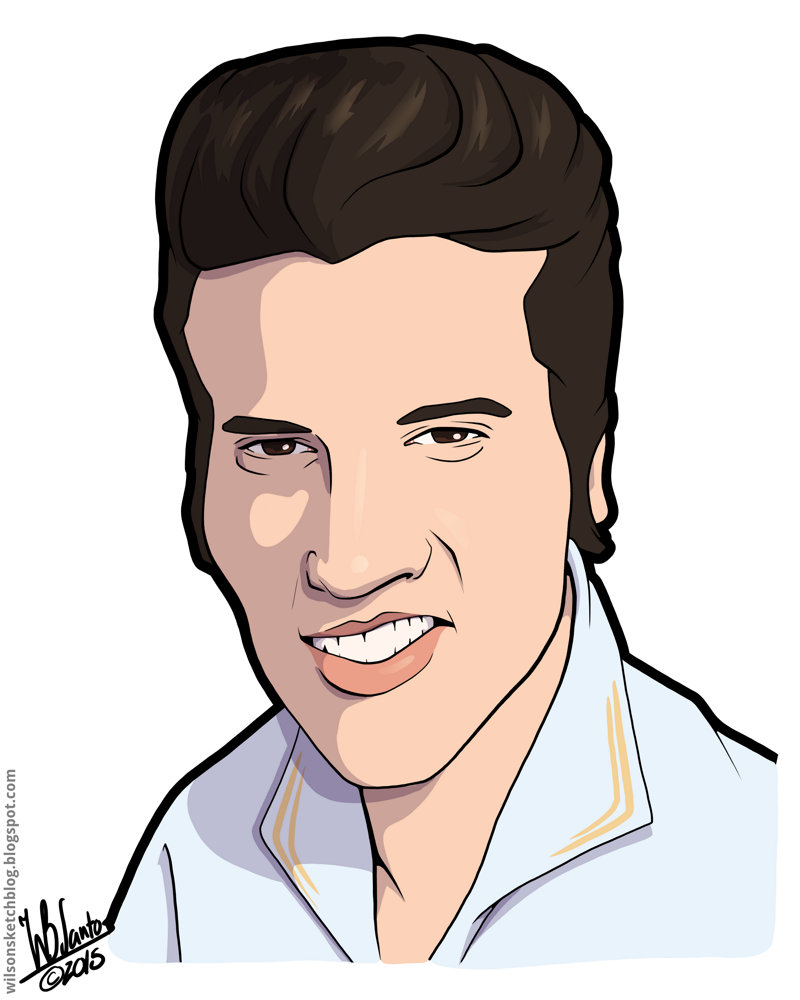 Elvis Presley (Cartoon Caricature) by wilson-santos on DeviantArt