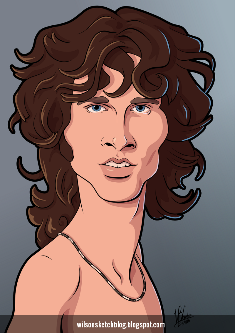 Jim Morrison (Cartoon Caricature)