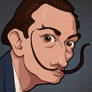 Salvador Dali (Cartoon Caricature)