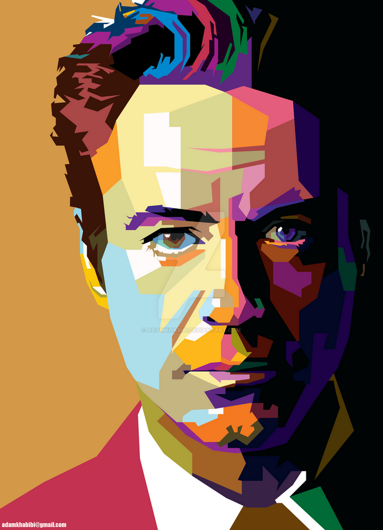 Robert Downey Jr. in Wedha's Pop Art Portrait WPAP by AdamKhabibi on ...