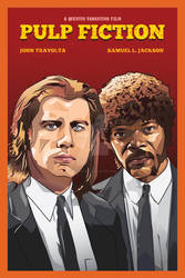 Pulp Fiction Illustration Poster