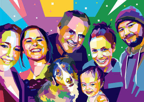 WPAP Pop Art Commission - Family Portraits