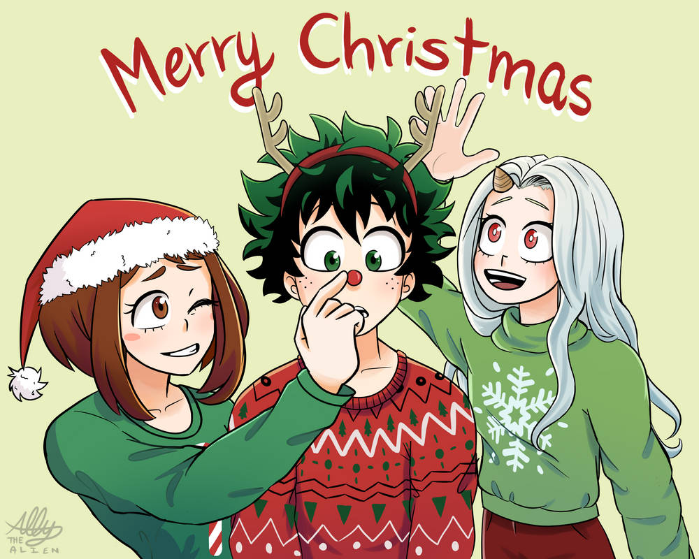 BNHA - Merry Christmas! by AllyTheAlienx on DeviantArt