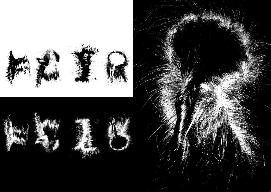 Hair Typography by SamASENSI on DeviantArt