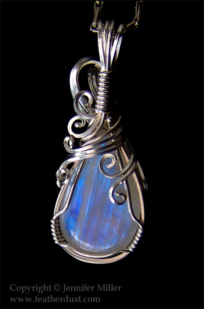 Electric Blue Moonstone