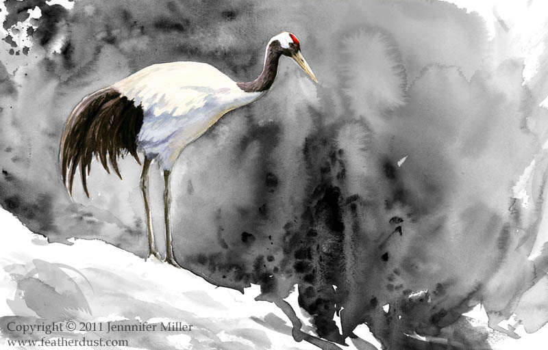 Red-Crowned Crane