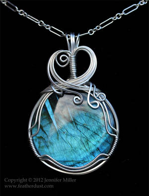 Echoes of Neptune Labradorite Pendant