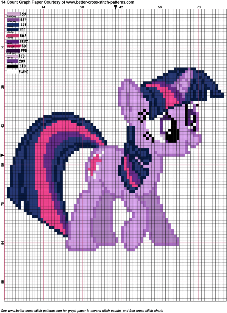 Twilight Sparkle Cross Stitch Pattern by AgentLiri