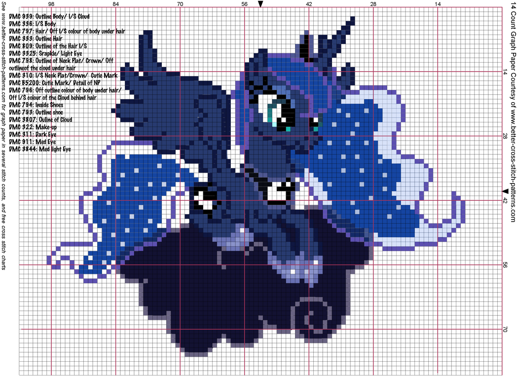 Luna S2 Cross Stich Pattern by AgentLiri