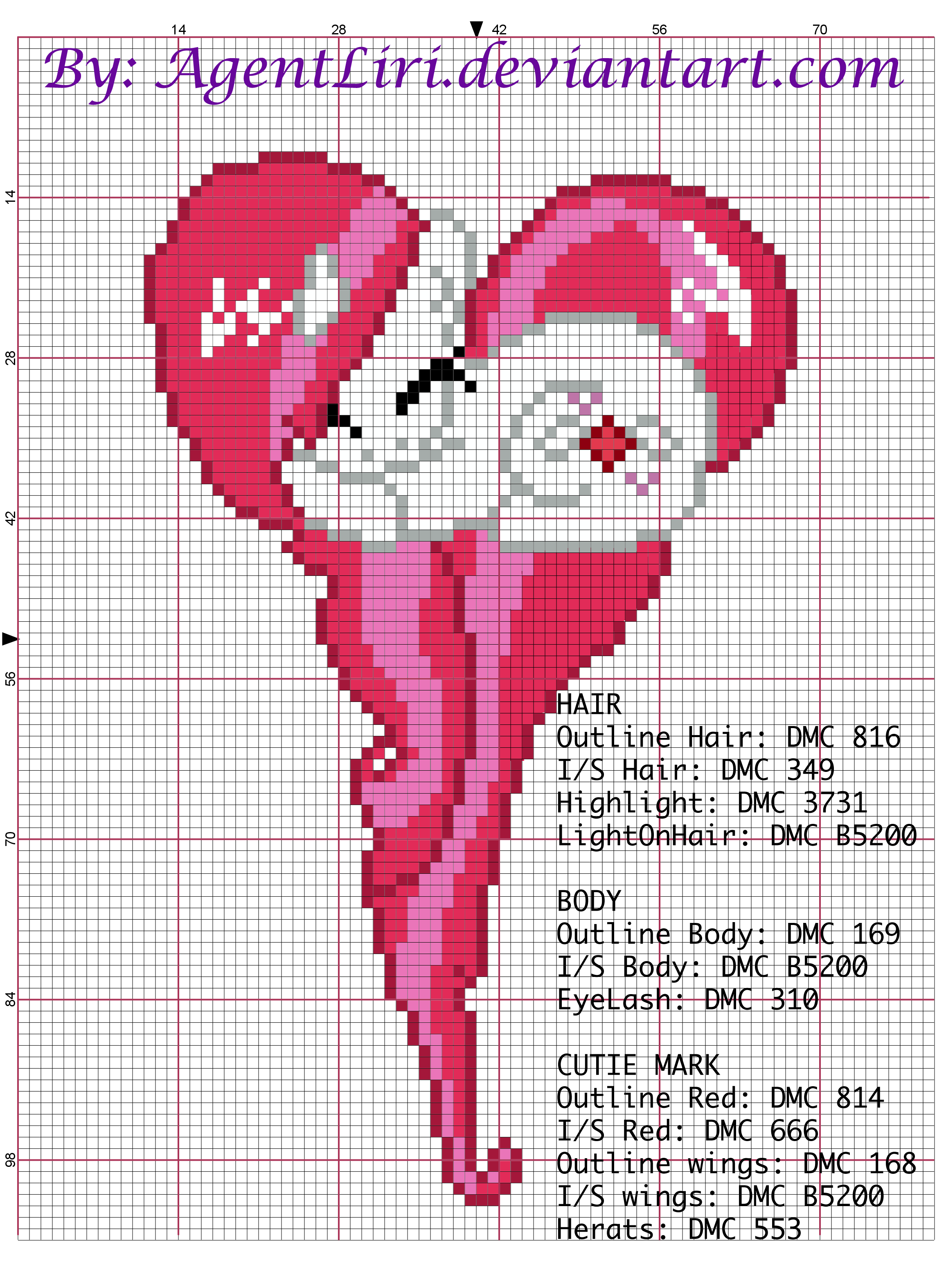 commission for JuReam: OC MLP Cross Stitch Pattern