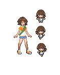 Art Trade: Sadie Trainer Sprites by AgentLiri