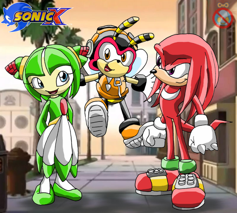 CM: Sonic X Style Knuckles Charmy Cosmo by shadowhatesomochao on DeviantArt