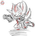 NEVER GIVE UP Shadow the hedgehog