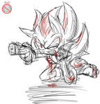 NEVER GIVE UP Shadow the hedgehog by shadowhatesomochao