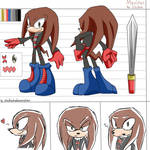CM: Maxinus the Echdina Reference Sheet by shadowhatesomochao