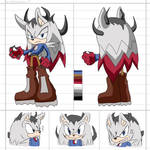 CM: Ten Spears the hedgehog Reference Sheet by shadowhatesomochao