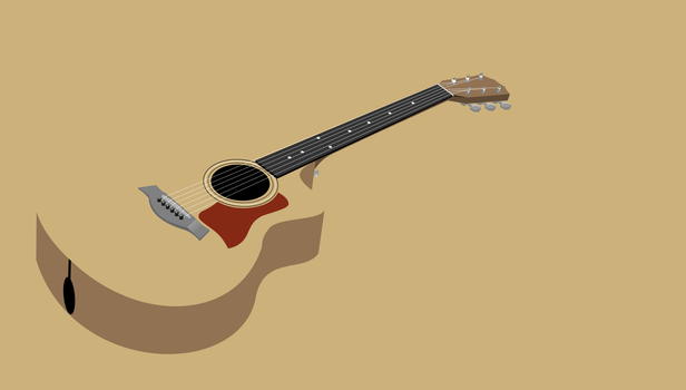 Guitar Minimalistic Vector