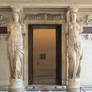 Large Statues flanking door