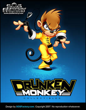 Mascot design: Drunken Monkey