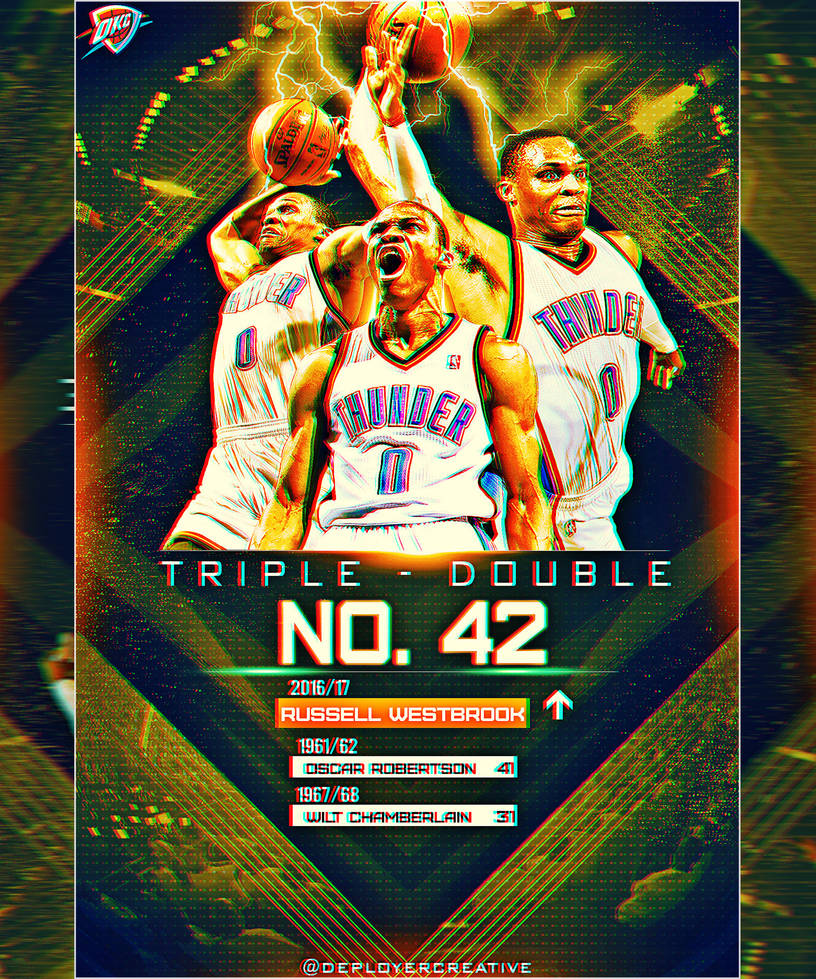 russell westbrook  triple double  deployercreative  deviantart