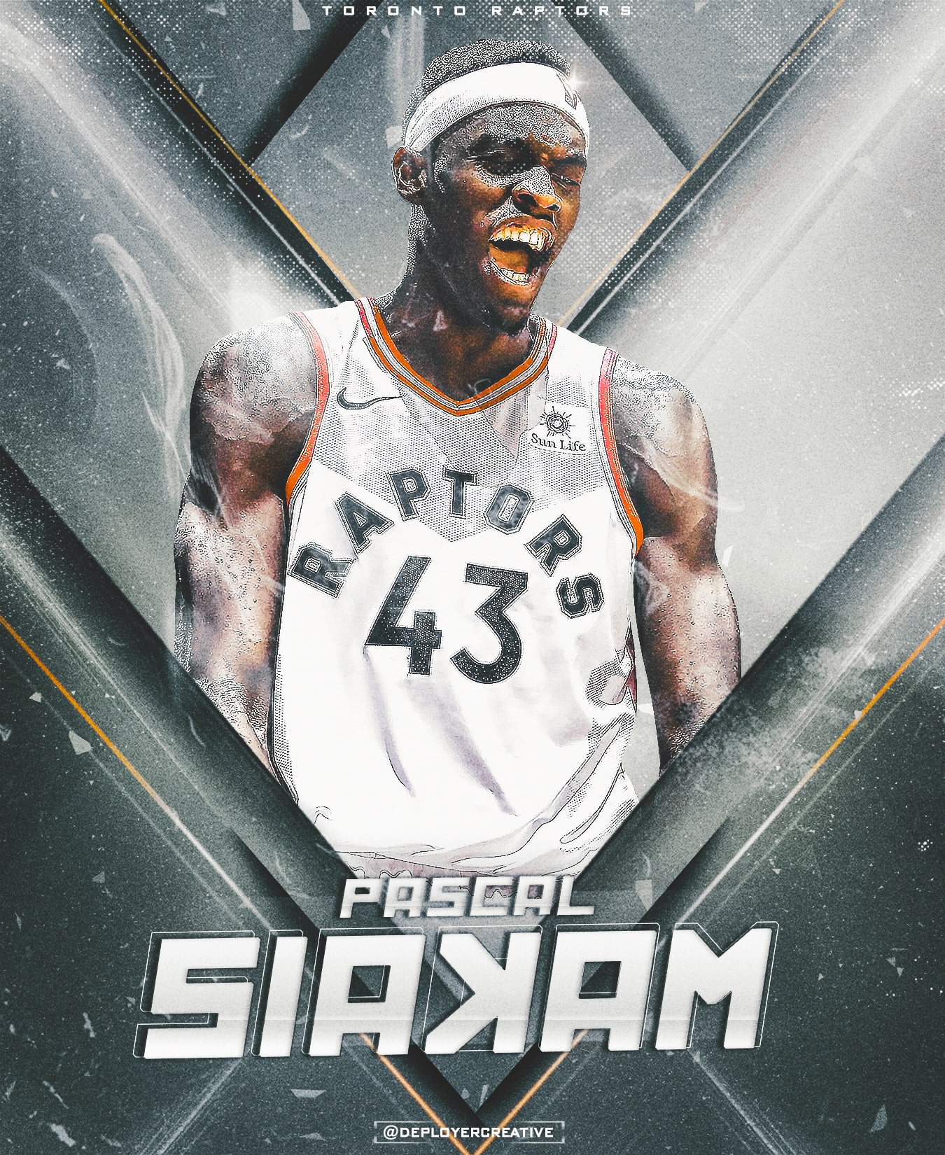 Download Pascal Siakam All-Black Jersey Wallpaper