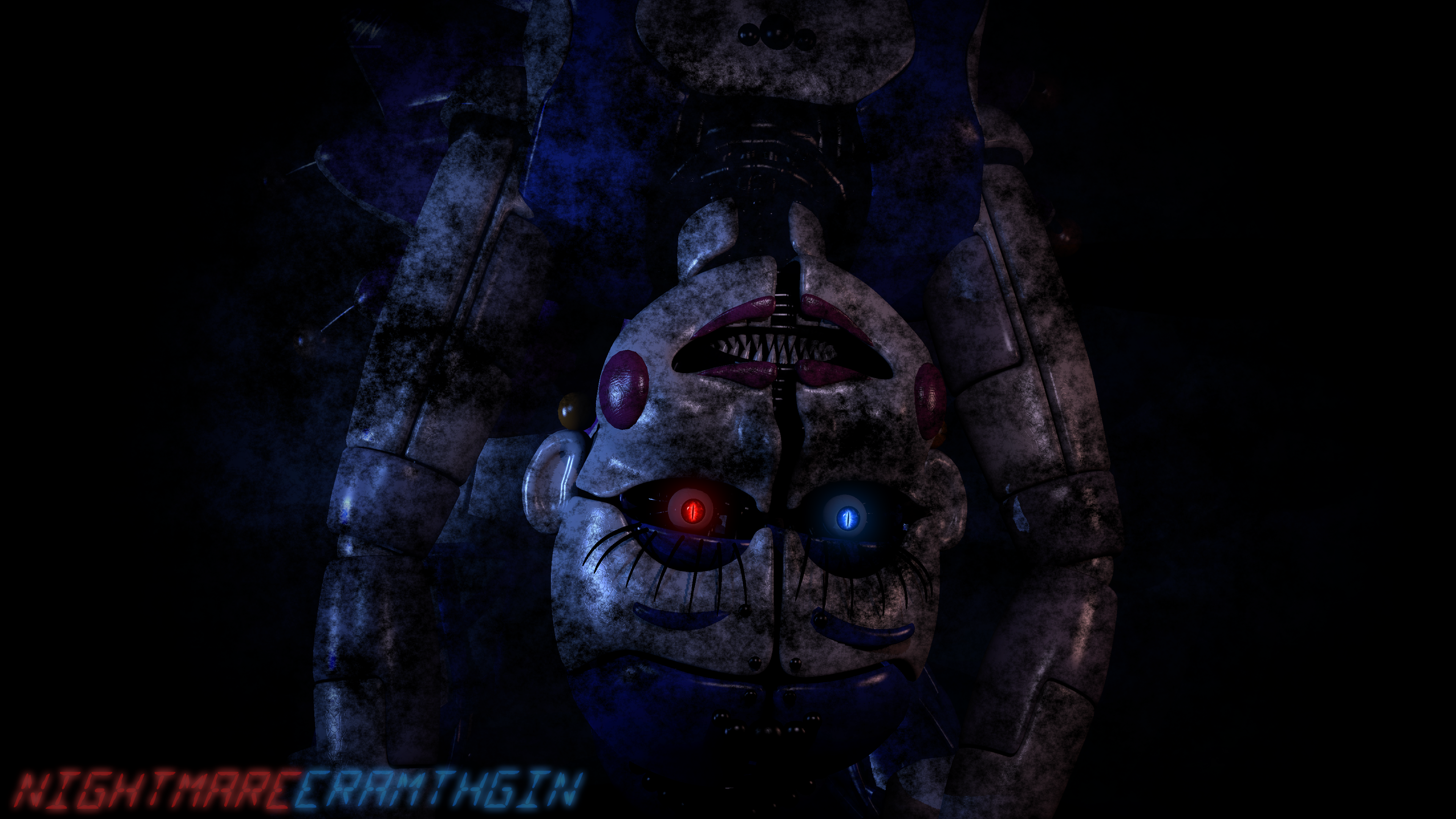 Download Terrifying FNAF Jumpscare Moment Wallpaper