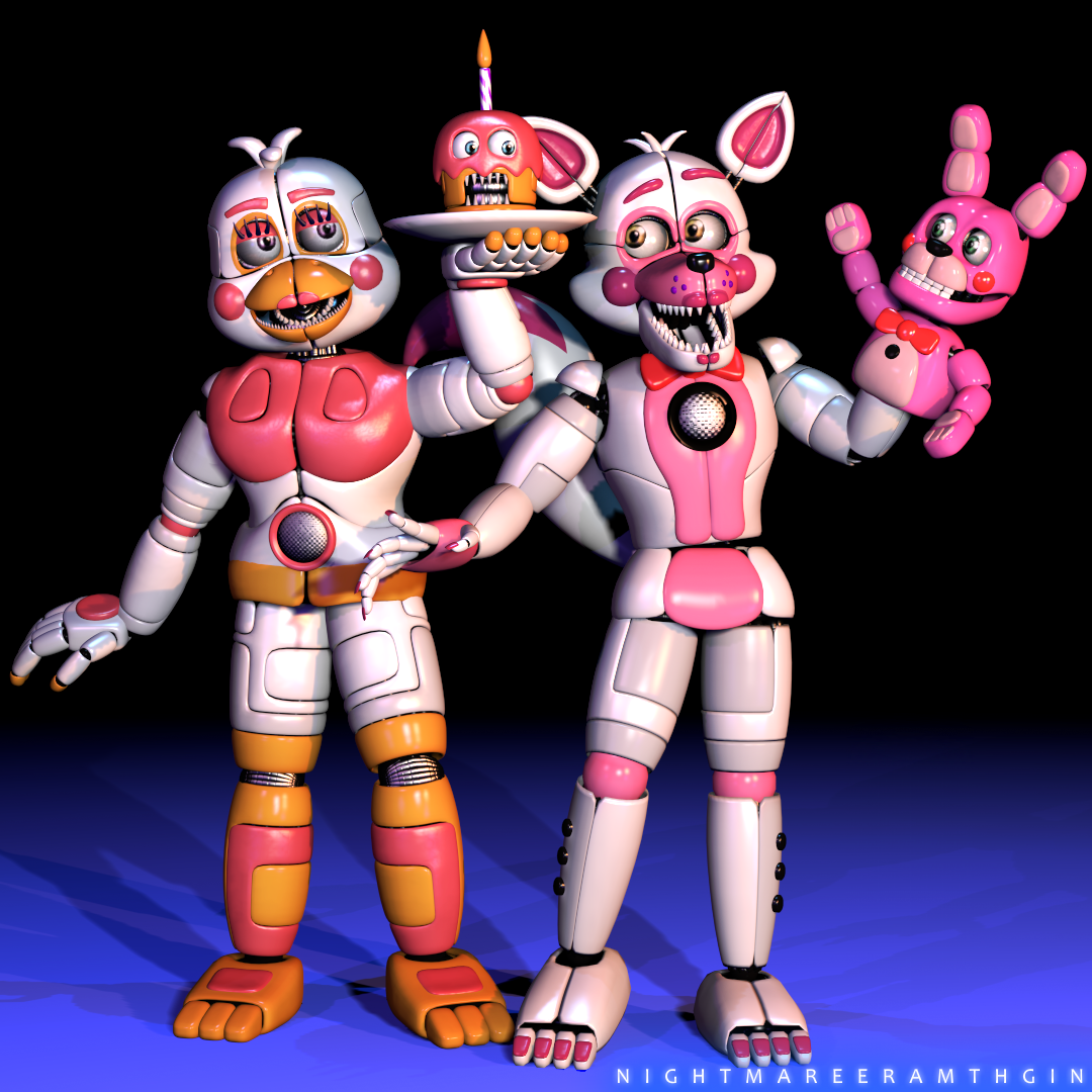 Funtime Chica done + fredy by Bantranic on DeviantArt