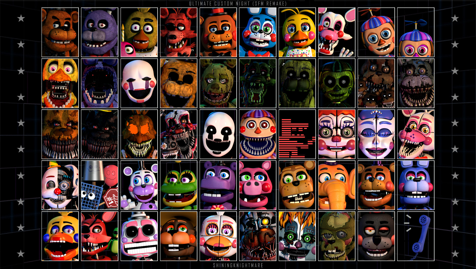 UCN 50/20 Roster SFM Remake (100% Complete) by Drakkonium on DeviantArt
