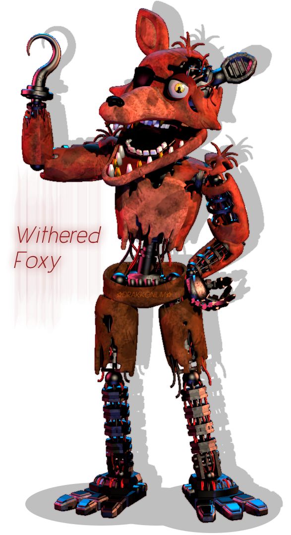 I (Sort of) fixed my Withered Foxy model's left ear : r/fivenightsatfreddys