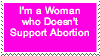 Pro-Life feminist stamp