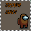 Among Us - Brown Main Stamp