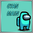 Among Us - Cyan Main Stamp