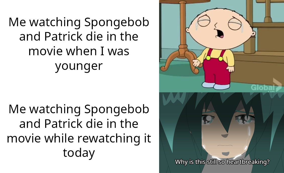 The Spongebob Squarepants Movie Meme (SAD) by TaitoDankArt on