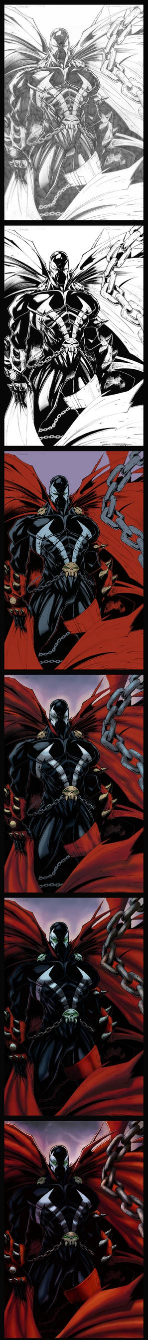 spawn color step by step