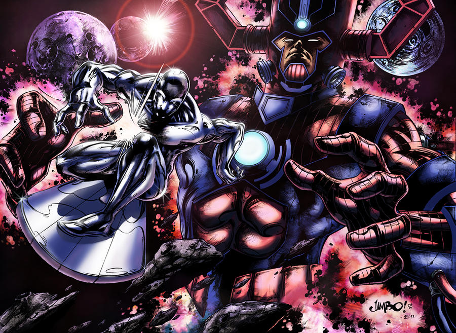 Silver Surfer and Galactus